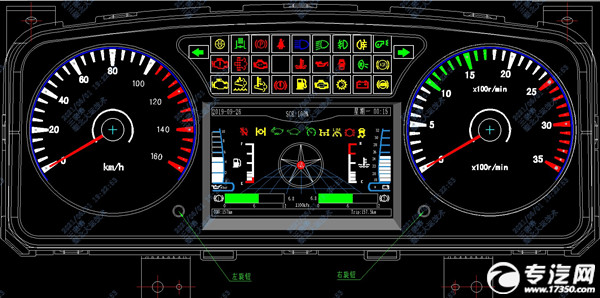國(guó)六專用車組合儀表指示燈說明